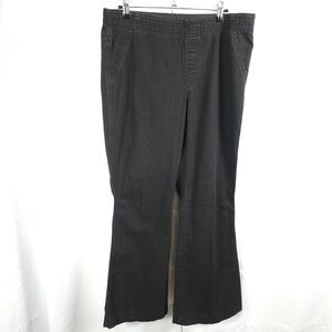 Chicos Platinum Bootcut Jeans‎ Womens Size 14 Black Stretch High Rise